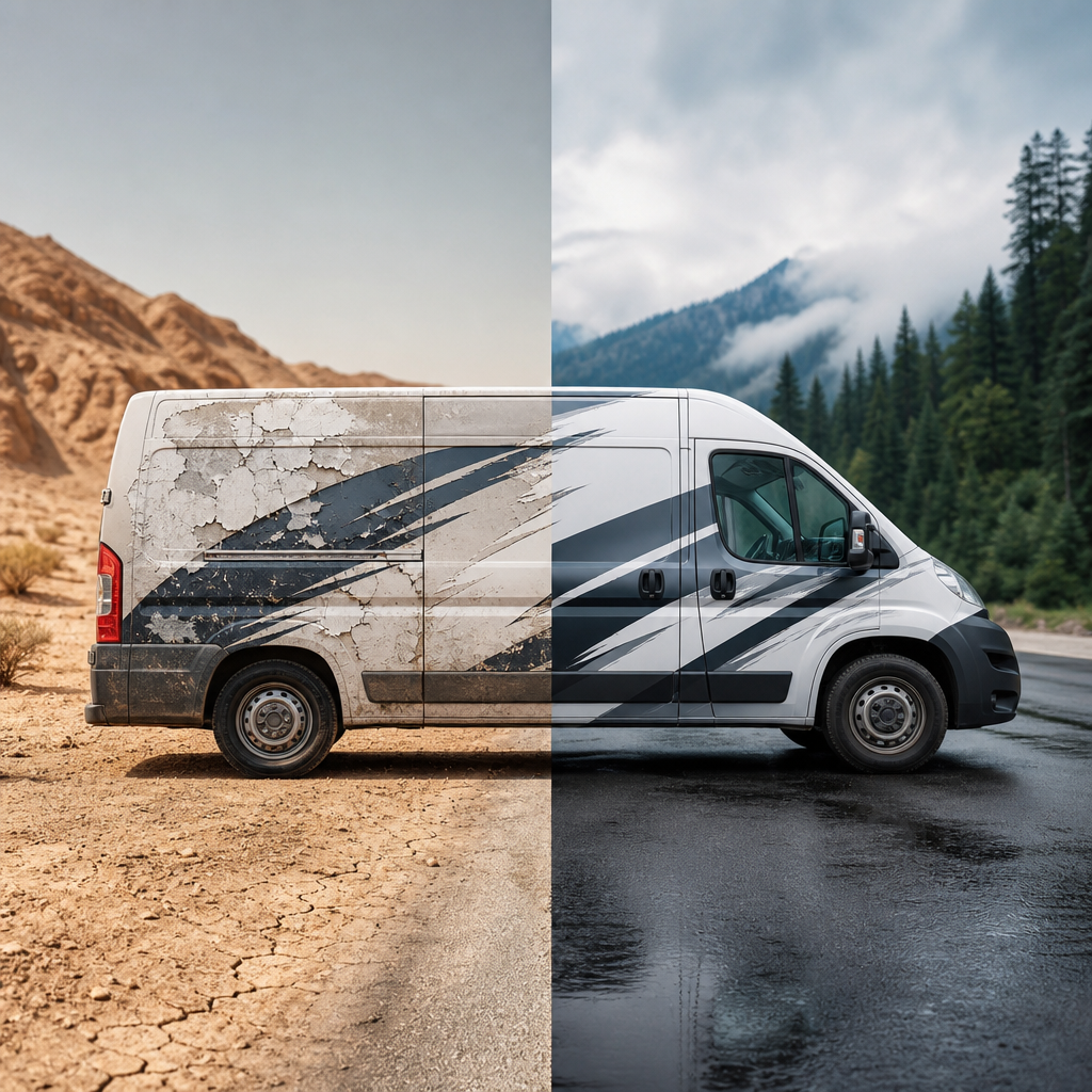 Wrap Lifespan by Climate Zone: Why Desert Environments Cut Fleet Graphics Life in Half